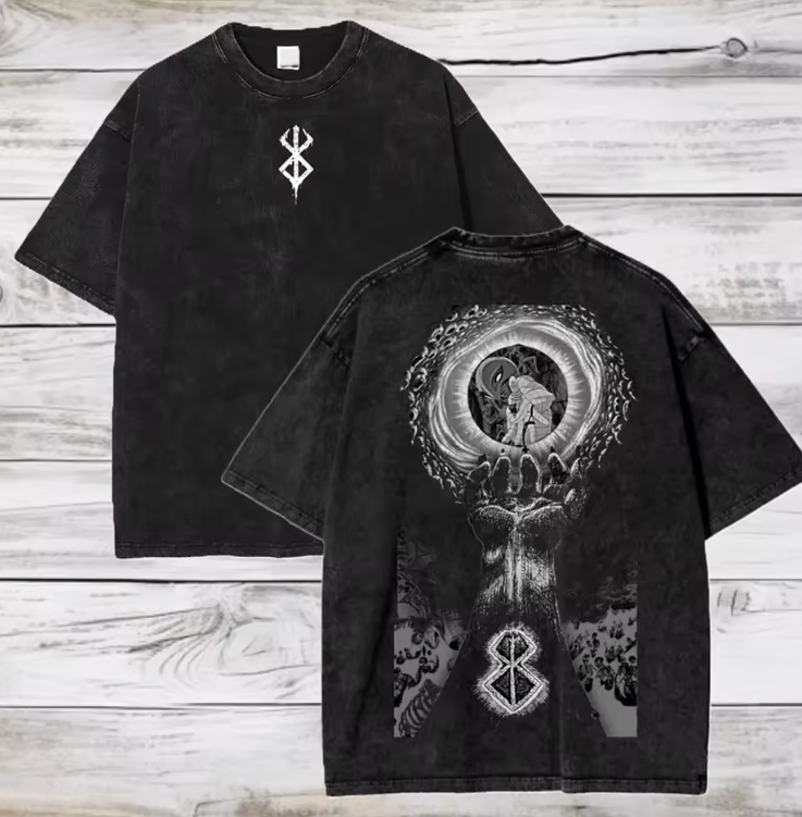 Eclipse Rune Washed Anime Tee
