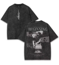 The Battle's Just Beginning Washed Anime Tee